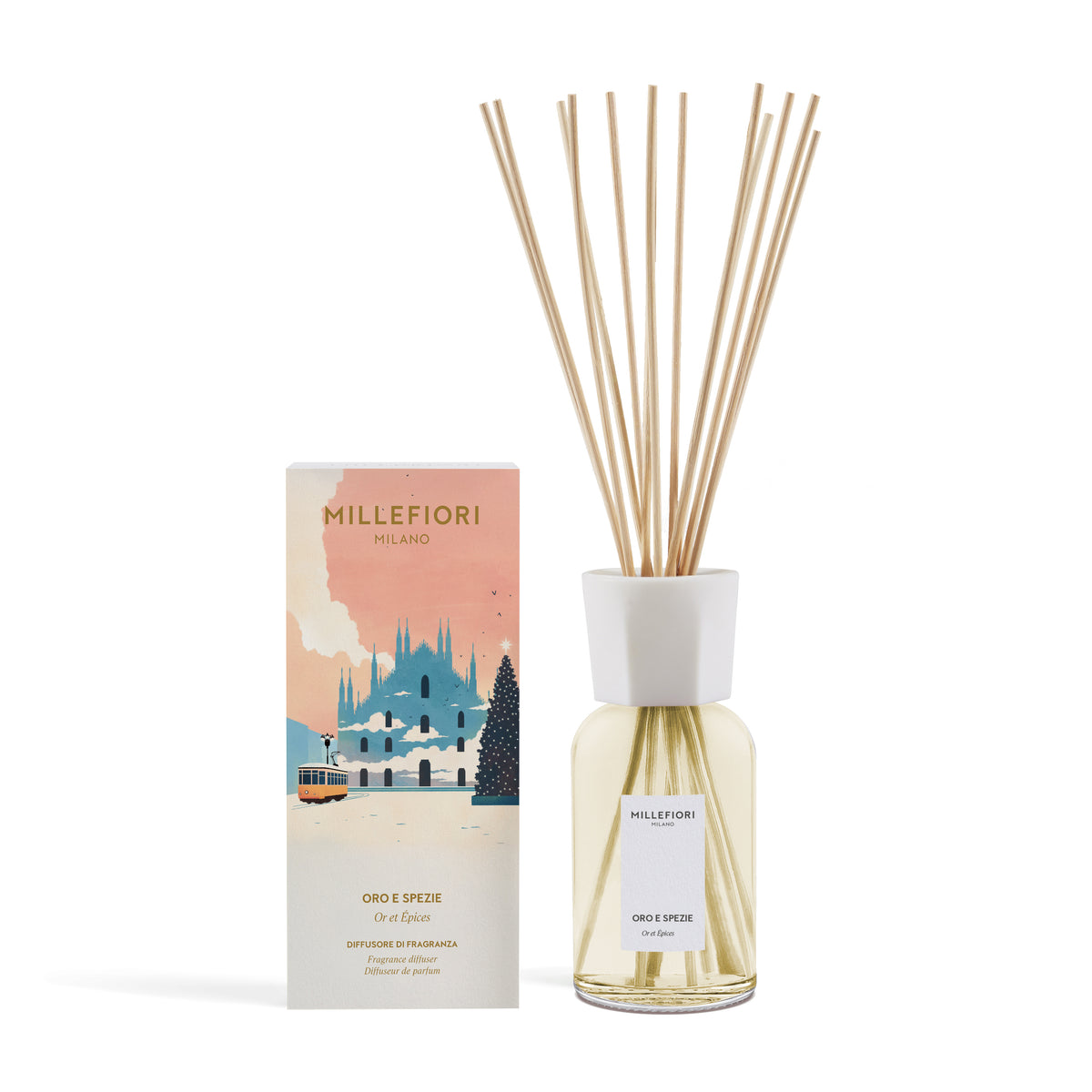 Milano Geurstokjes 250 ml Oro E Spezie