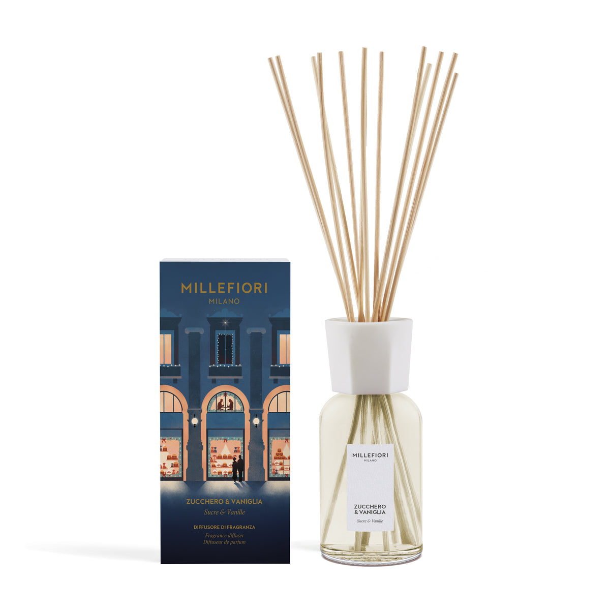 Milano Geurstokjes 250 ml Zucchero & Vaniglia