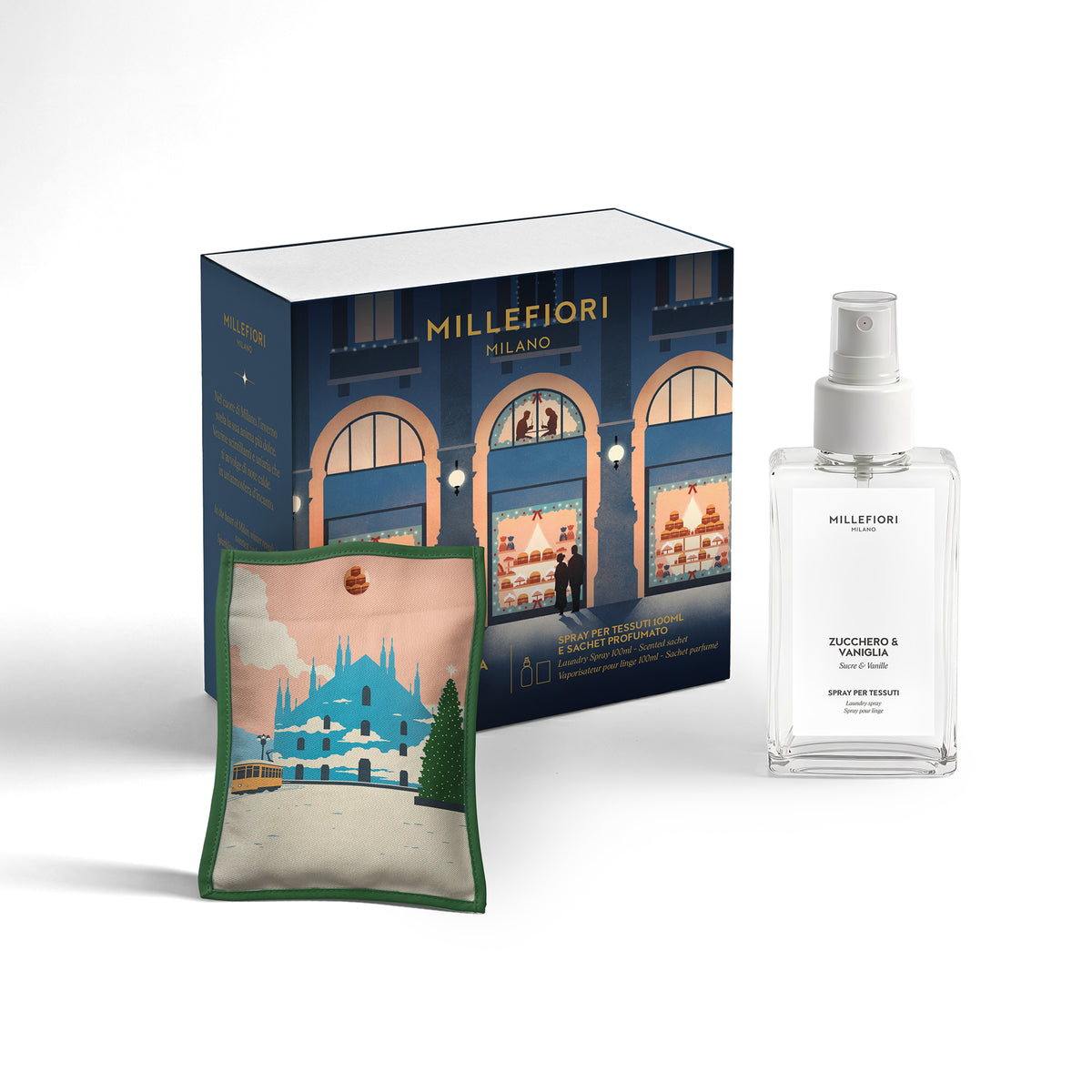 Kerst Cadeauset - Textielverfrisser 100ml & Sachet