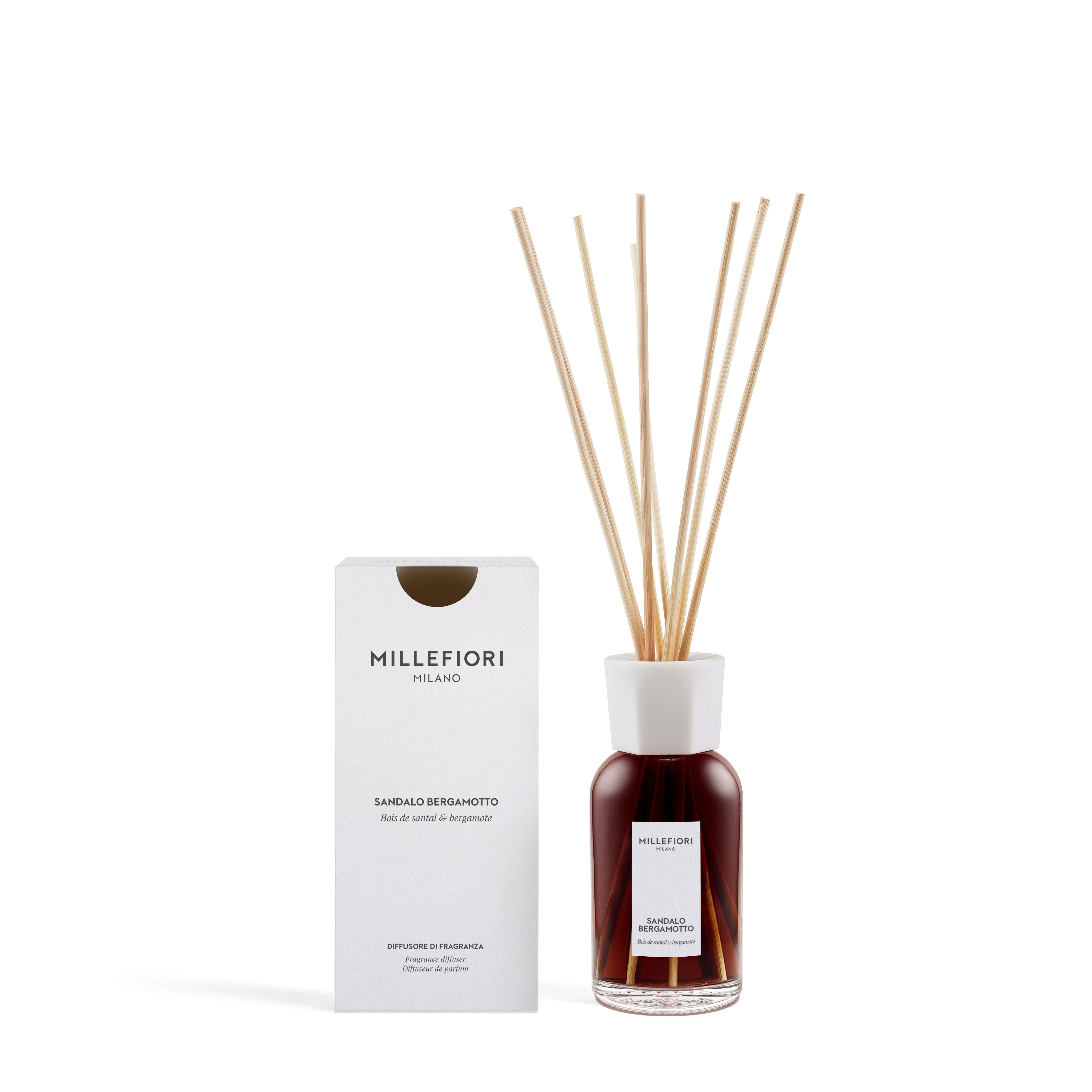 Milano Geurstokjes 250 ml Sandalo Bergamotto