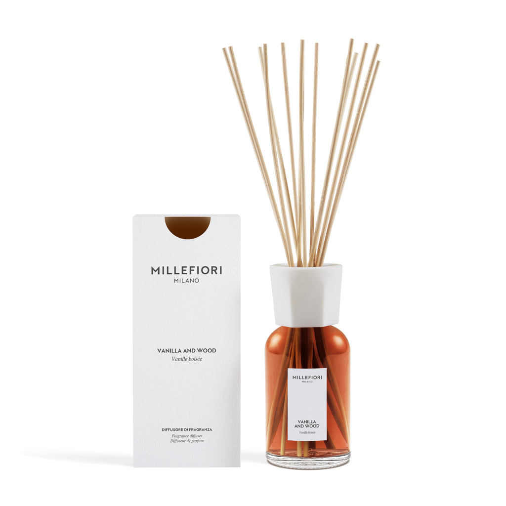 Milano Geurstokjes 500 ml Vanilla & Wood