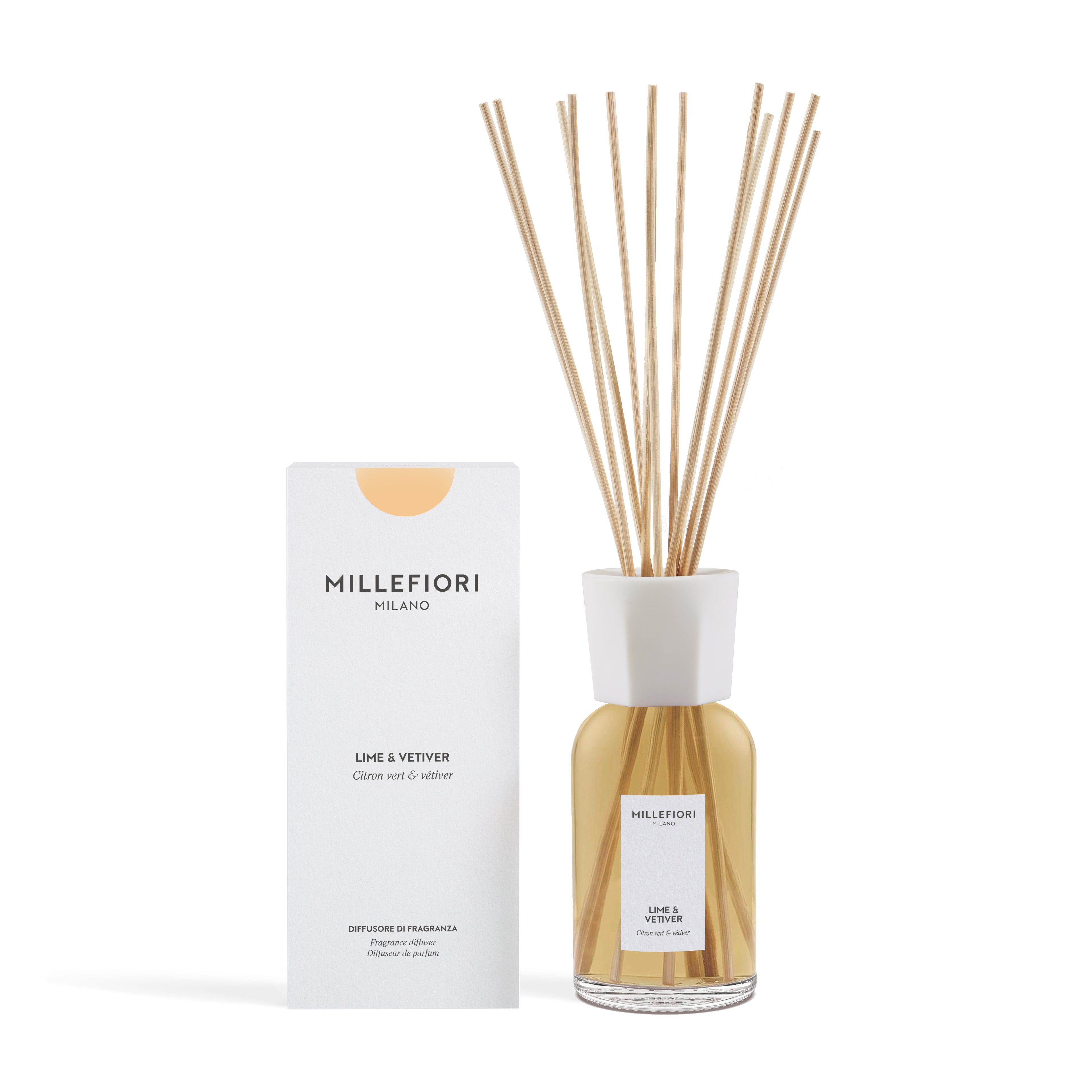 Milano Geurstokjes 500 ml Lime & Vetiver