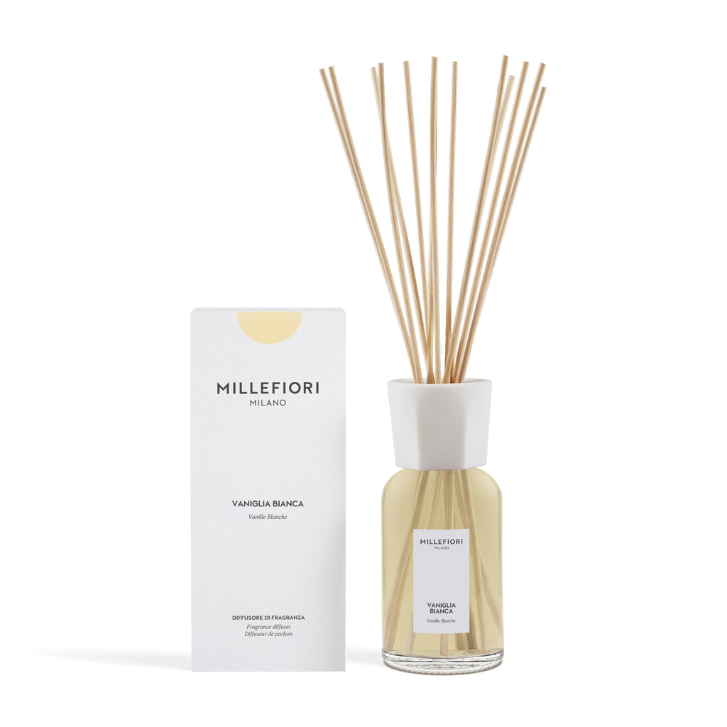 Milano Geurstokjes 500 ml Vaniglia Bianca