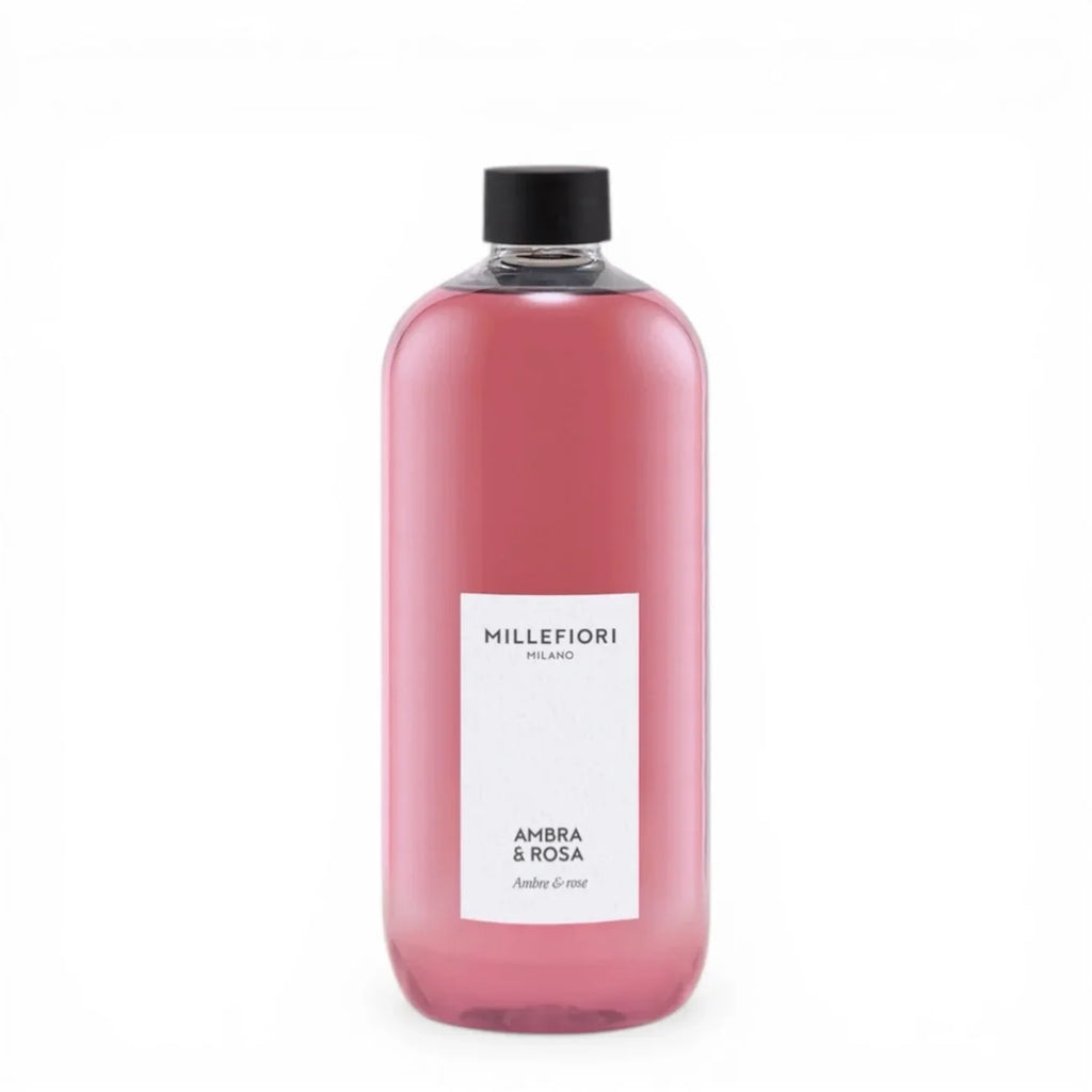 Milano Navulling voor Geurstokjes 500 ml Ambra & Rosa