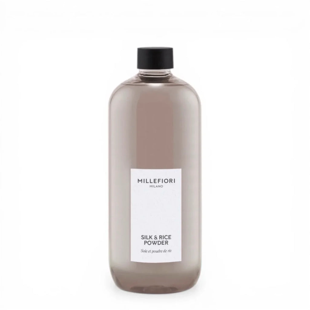 Milano Navulling voor Geurstokjes 500 ml Silk & Rice Powder