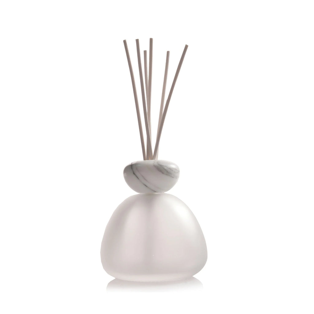 Air Design Geurstokjes Marmer Mat Glas - Witte Dop