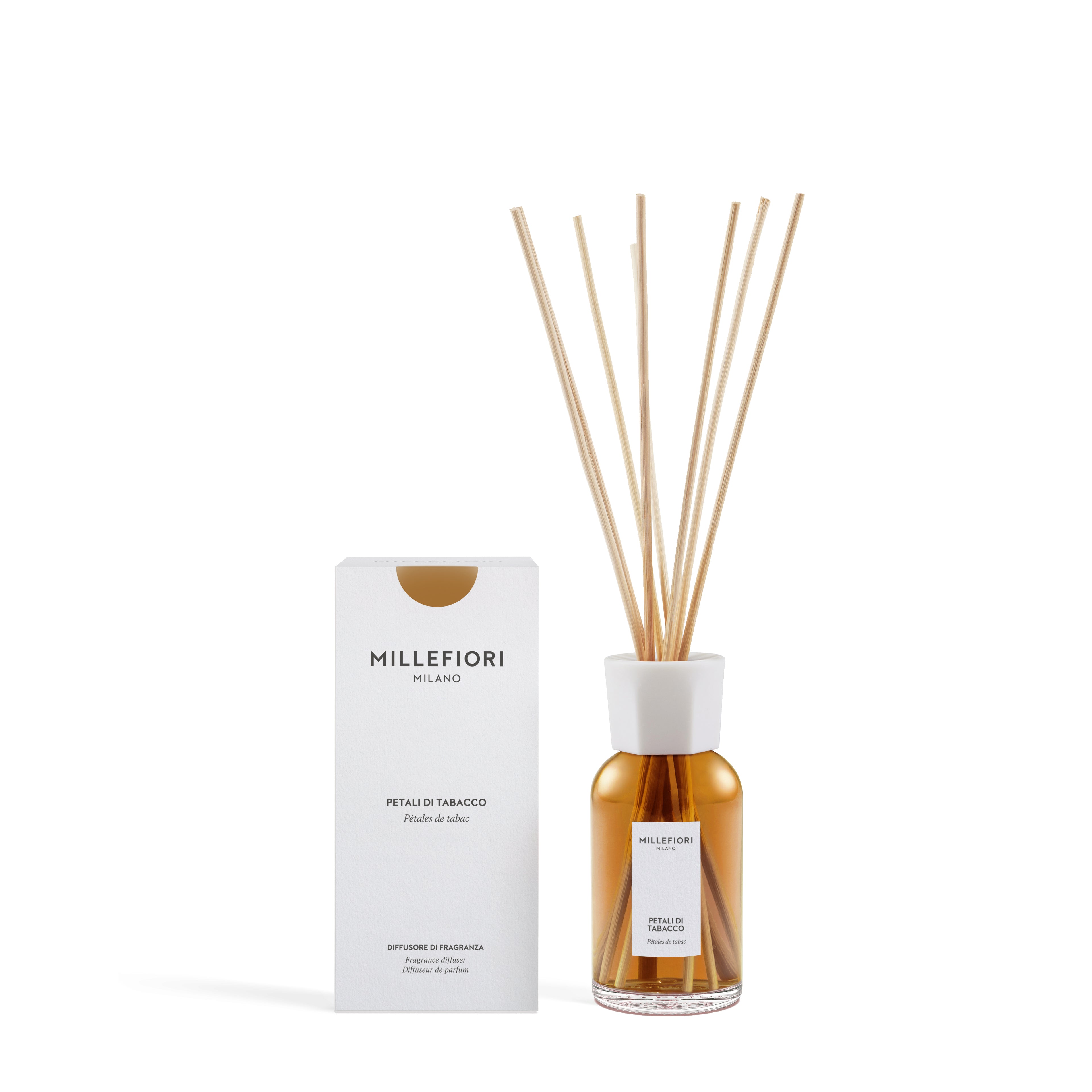 Milano Geurstokjes 250 ml Petali di Tabacco