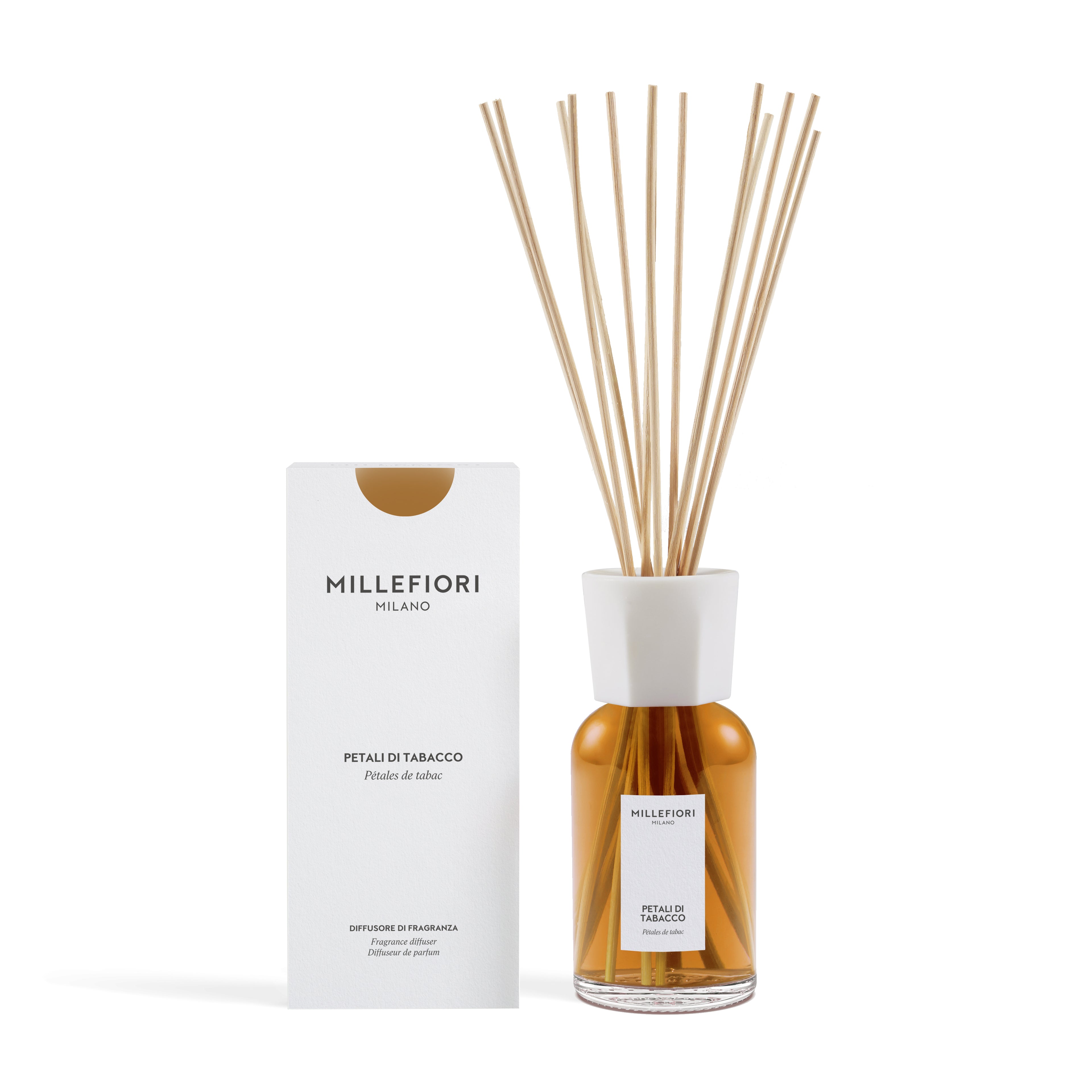 Milano Geurstokjes 500 ml Petali di Tabacco