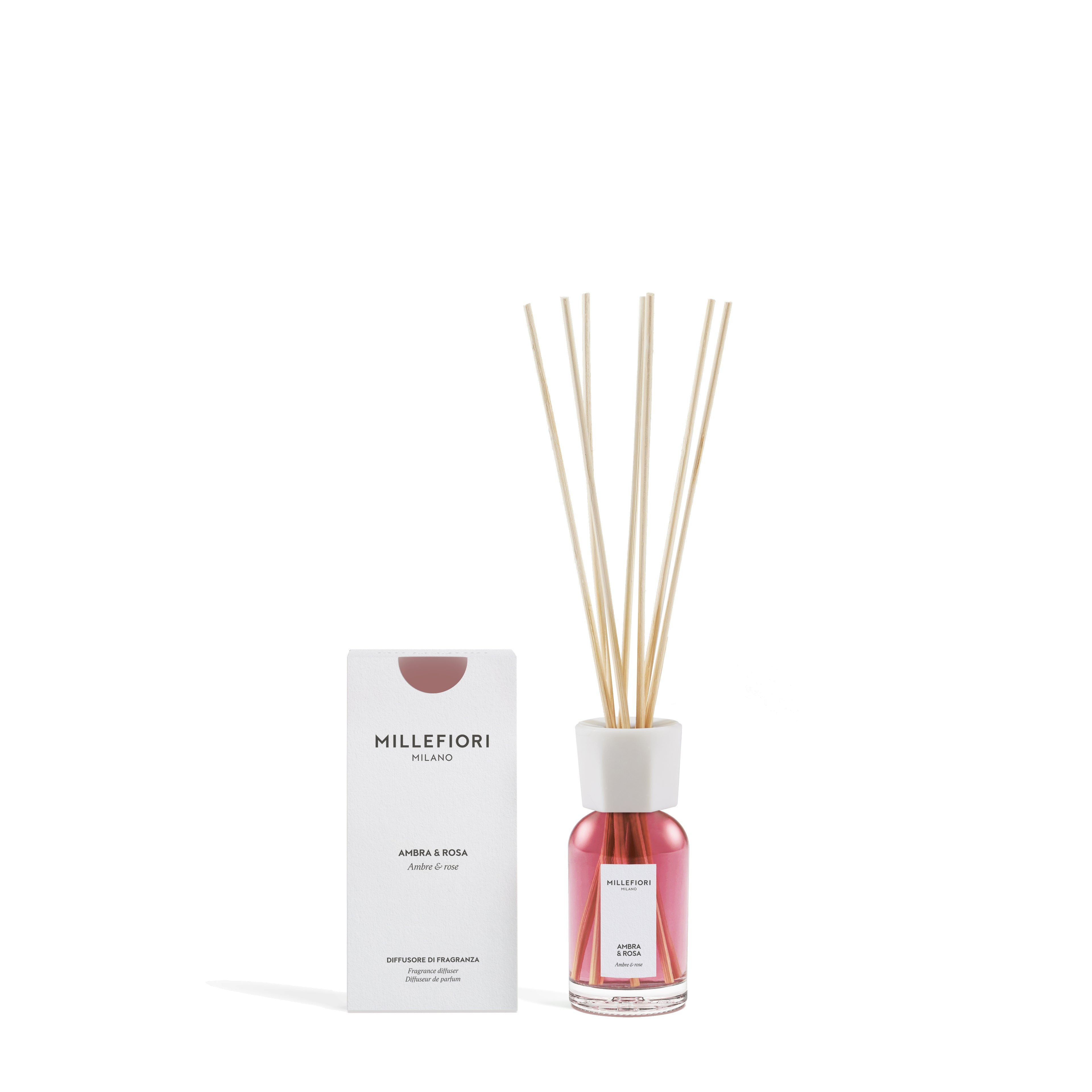 Milano Geurstokjes 100 ml Ambra & Rosa