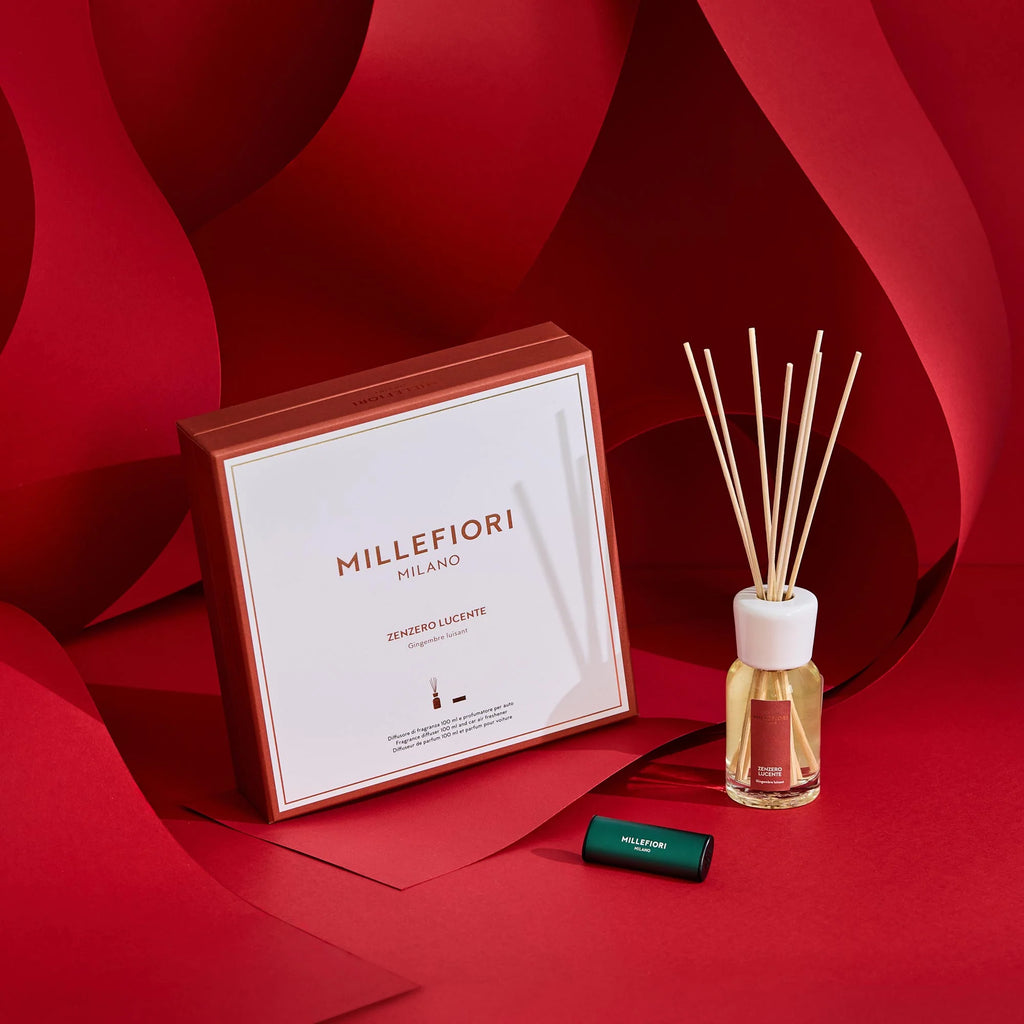 Cadeauset Geurstokjes & Autoparfum - Zenzero Lucente - Limited Edition